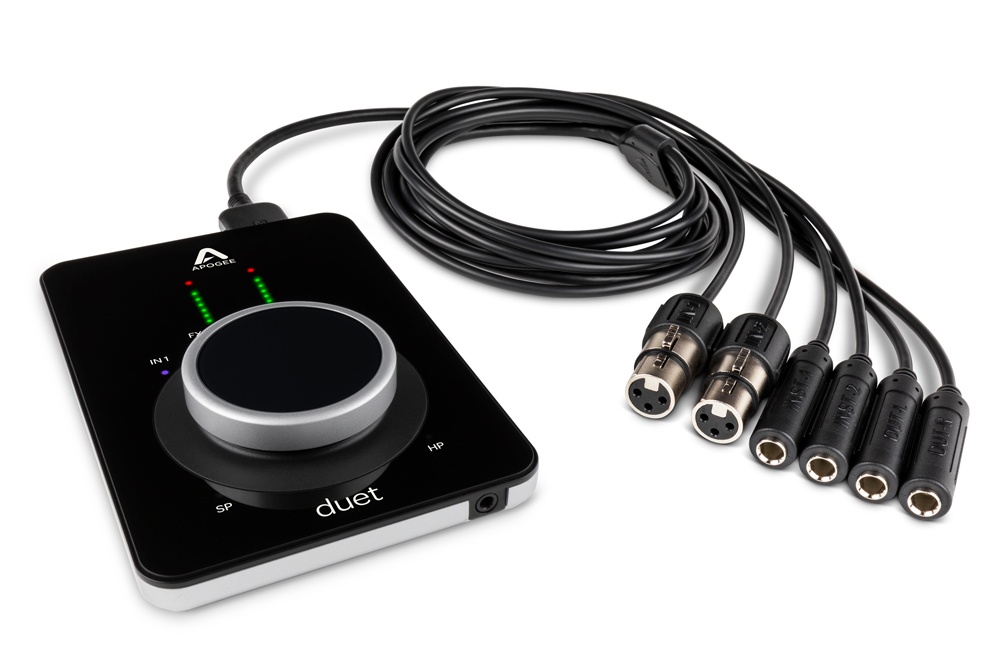 Audio interface Apogee Duet interface