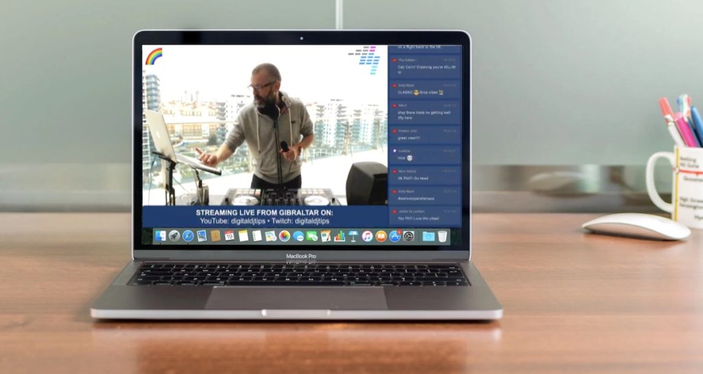 Virtual presentation on a macbook pro