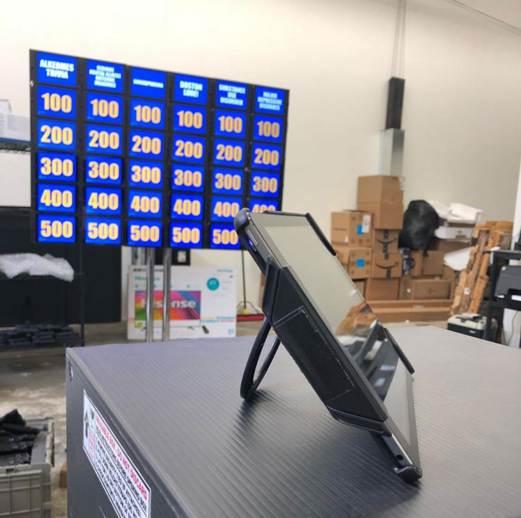 ipad wall for jeopardy