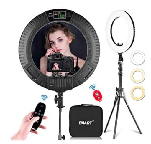 Ring light with stand