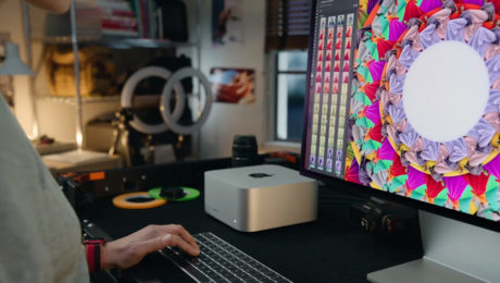 mac studio on desktop