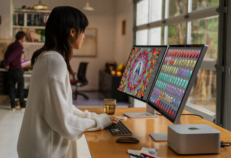 mac studio desktop setup