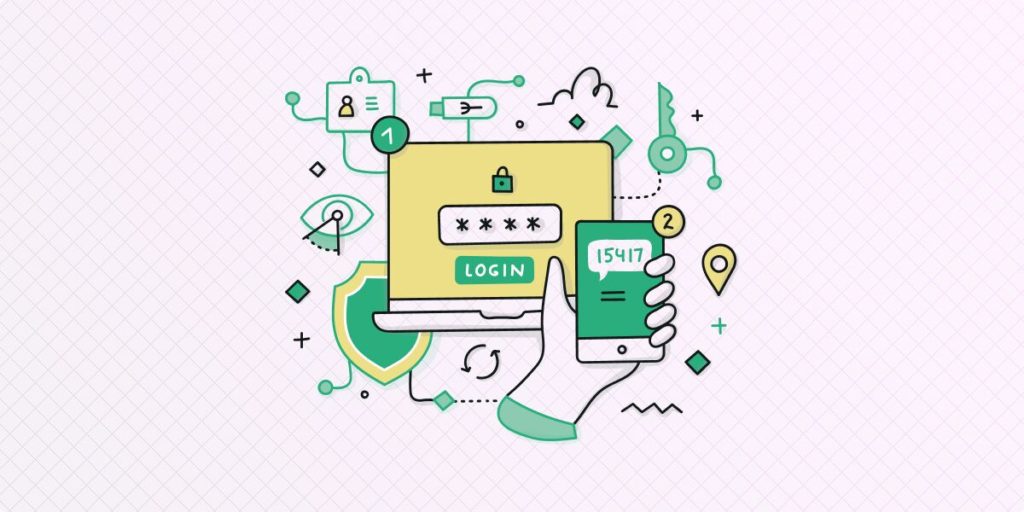 two factor authentication for data security for event sites