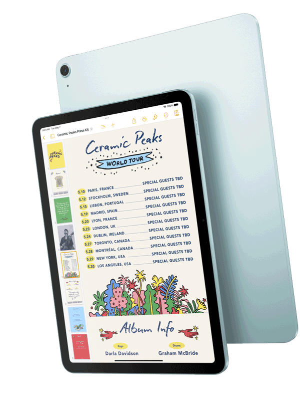 iPad Air (M2) Photo by Apple