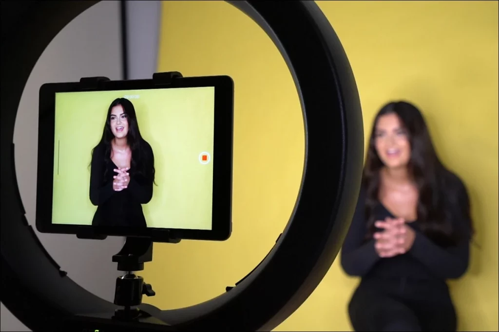 Original Ring Light showing video process